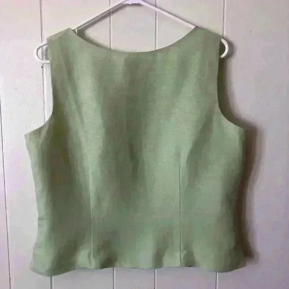Emma James Sleeveless Linen Blend Top Blouse Size 16 - Picture 7 of 7
